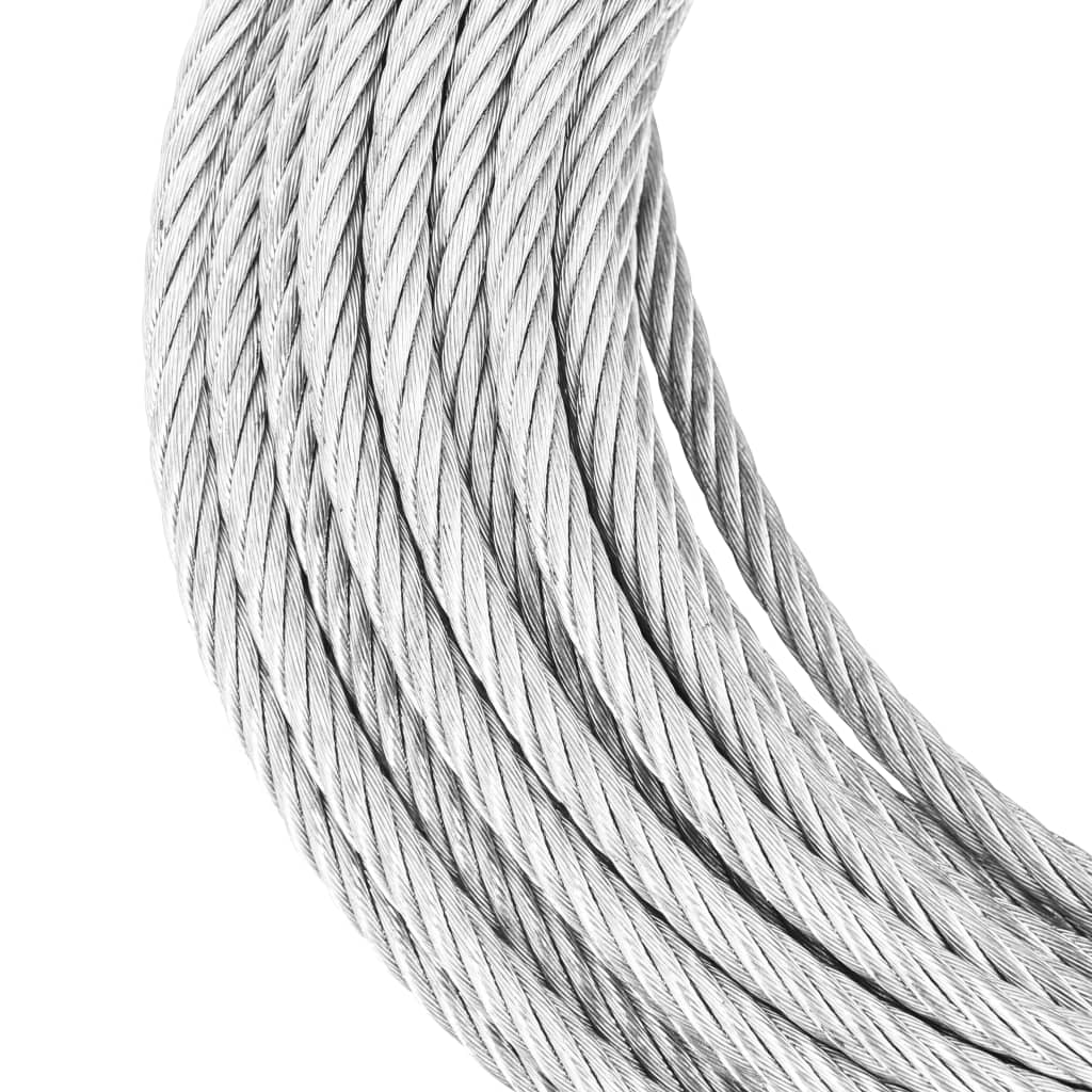 vidaXL Winch with Steel Cable 800 kg