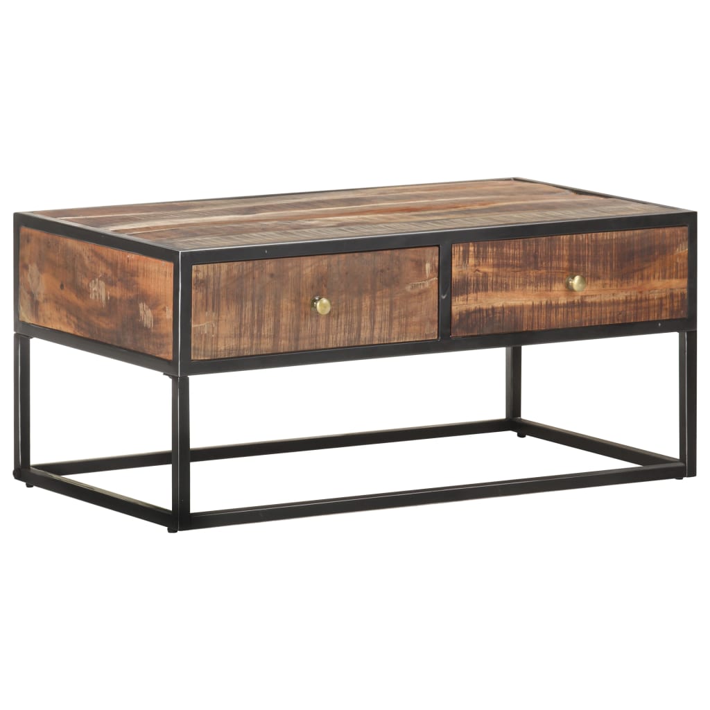 vidaXL Salontafel 90x50x40 cm ruw acaciahout
