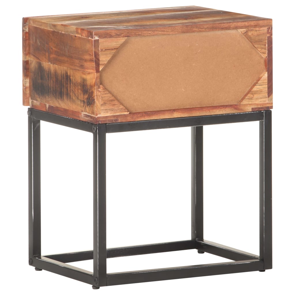 vidaXL Nightstand 40x30x50 cm rough acacia wood