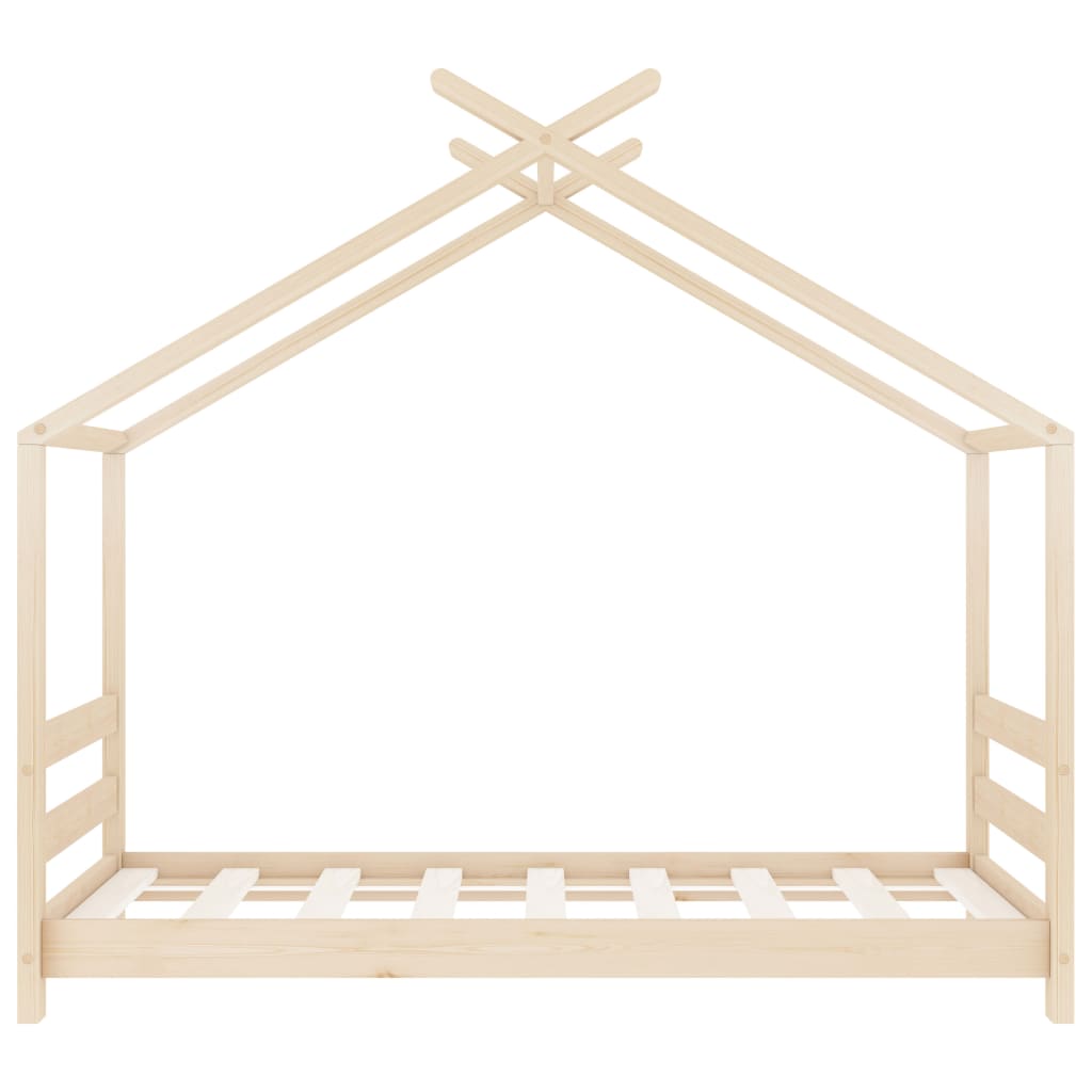vidaXL Kids' Bed Frame Solid Pine Wood 70x140 cm