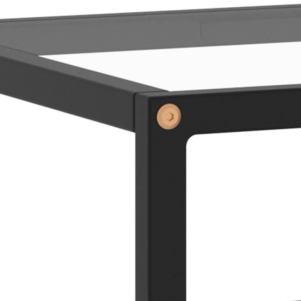 vidaXL Tv-meubel met gehard glas 100x40x40 cm zwart