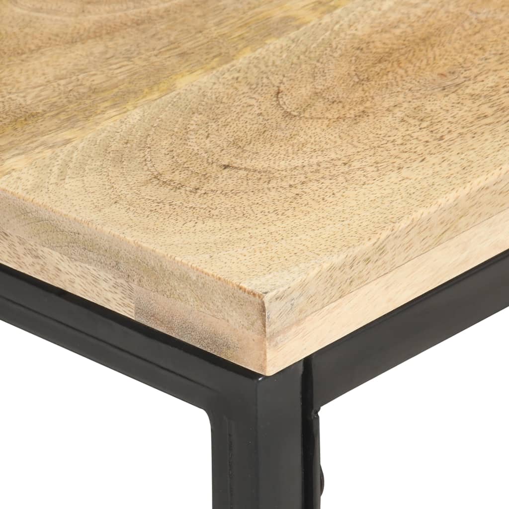 vidaXL Bijzettafel 40x40x35 cm massief mangohout