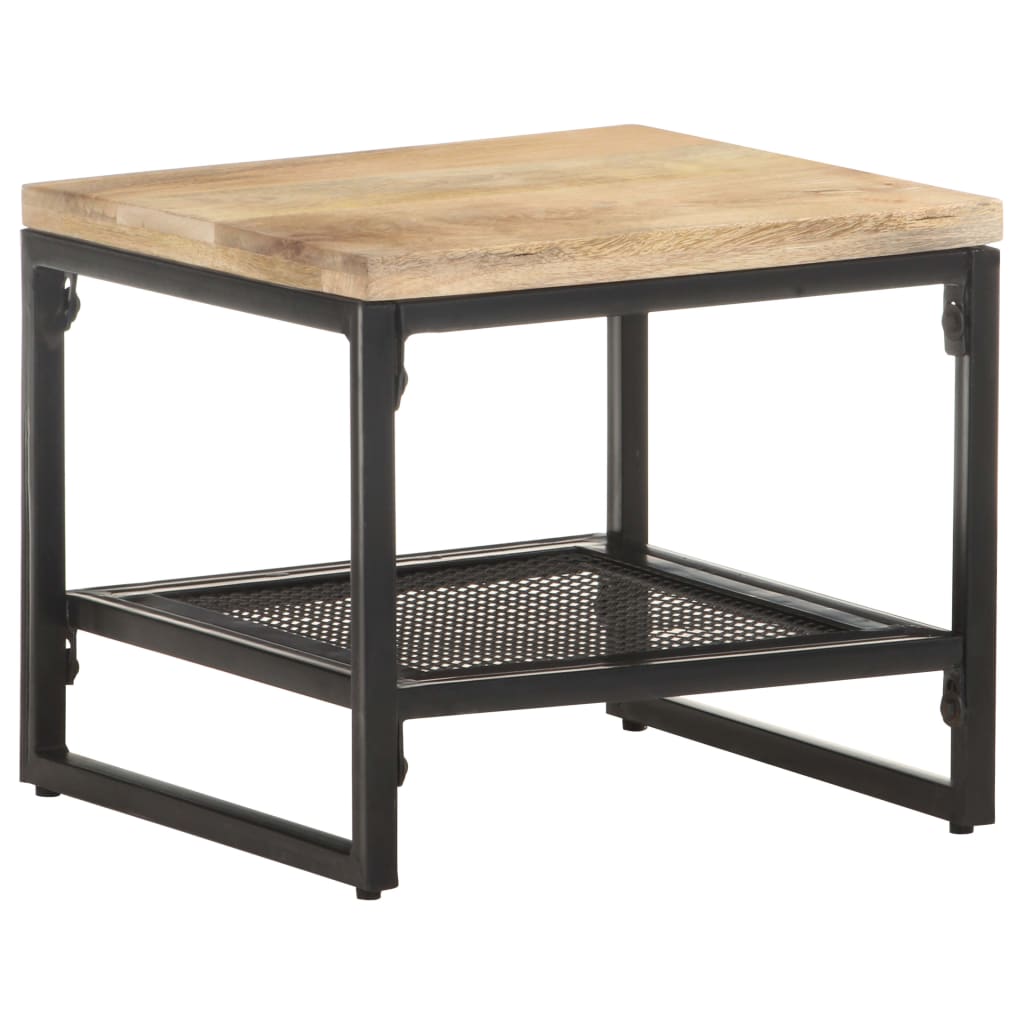 vidaXL Bijzettafel 40x40x35 cm massief mangohout