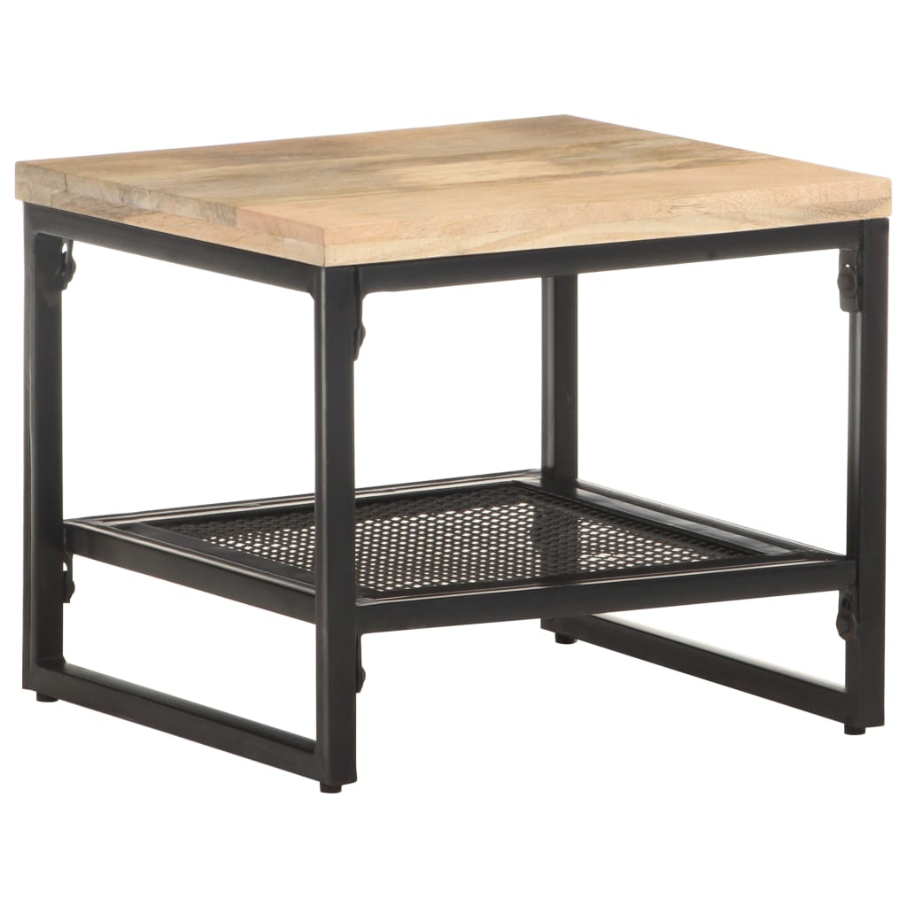 vidaXL Bijzettafel 40x40x35 cm massief mangohout