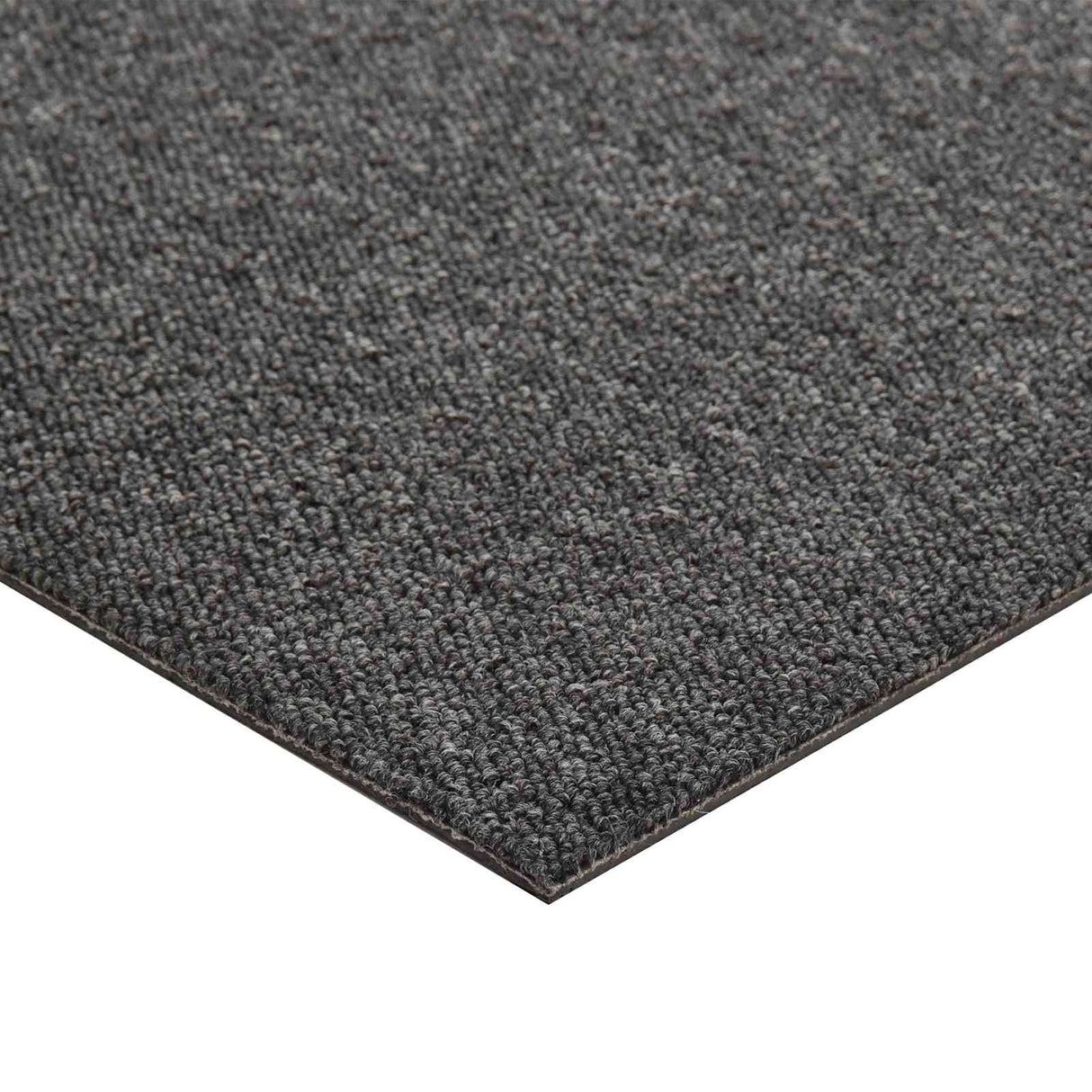 vidaXL Dalles de moquette 20 pcs Rayé Anthracite 50 x 50 cm 100% Polypropylène