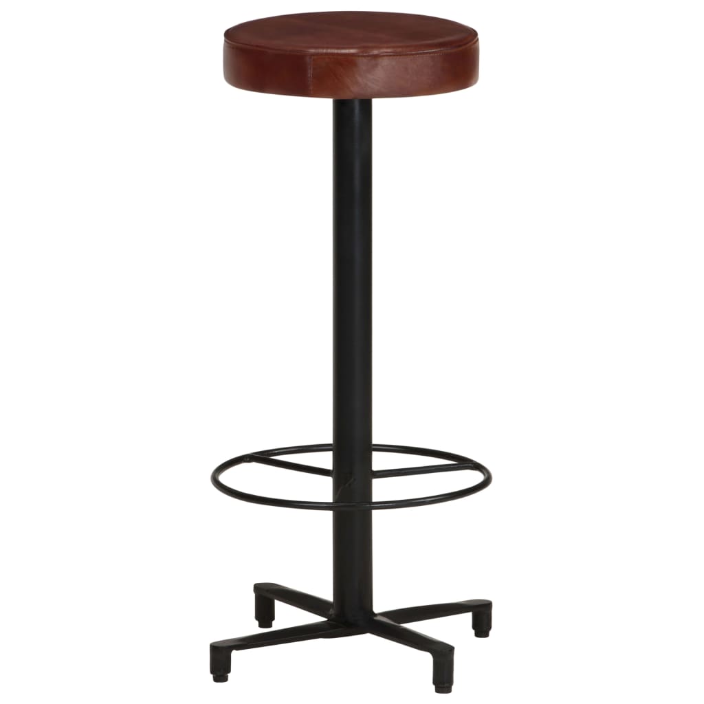 vidaXL Bar Stools 2 pcs 76 cm Genuine Leather