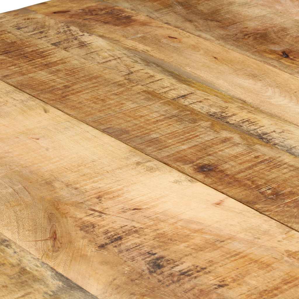 vidaXL Eettafel 160x80x76 cm ruw mangohout