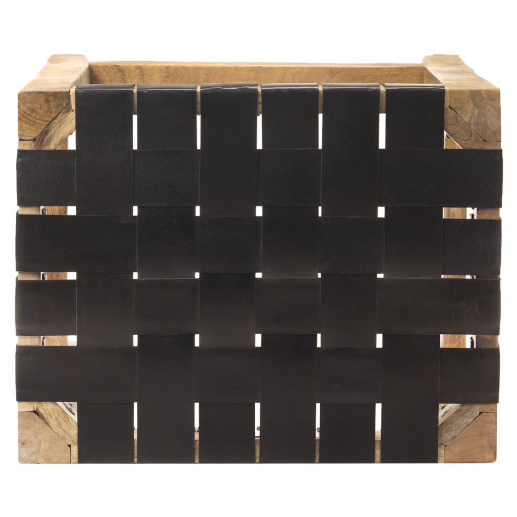 vidaXL Barkrukken 2 st 60 cm echt leer bruin
