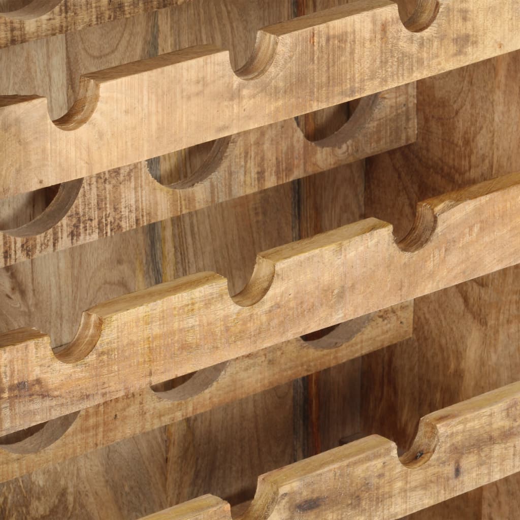 vidaXL Wijnkast 62x33x78,5 cm ruw mangohout
