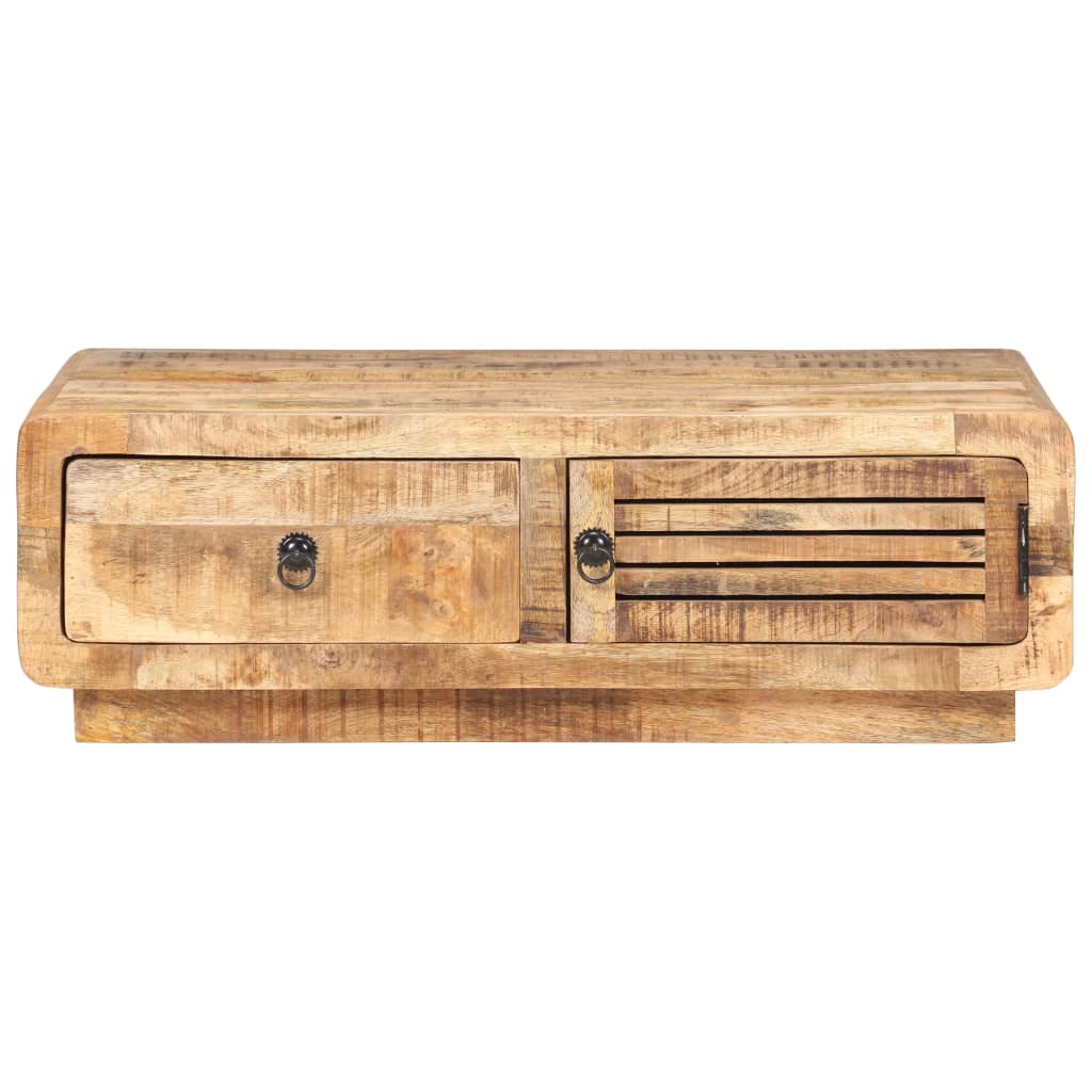 vidaXL Salontafel 90x60x29 cm ruw mangohout