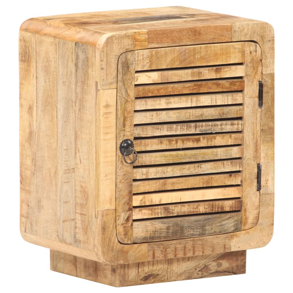 vidaXL Nachtkastje 40x30x50 cm ruw mangohout