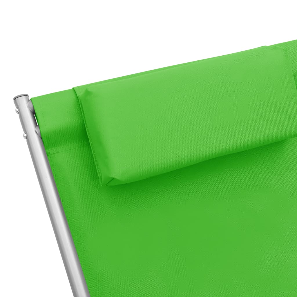 vidaXL Klapstoelen 2 st staal groen