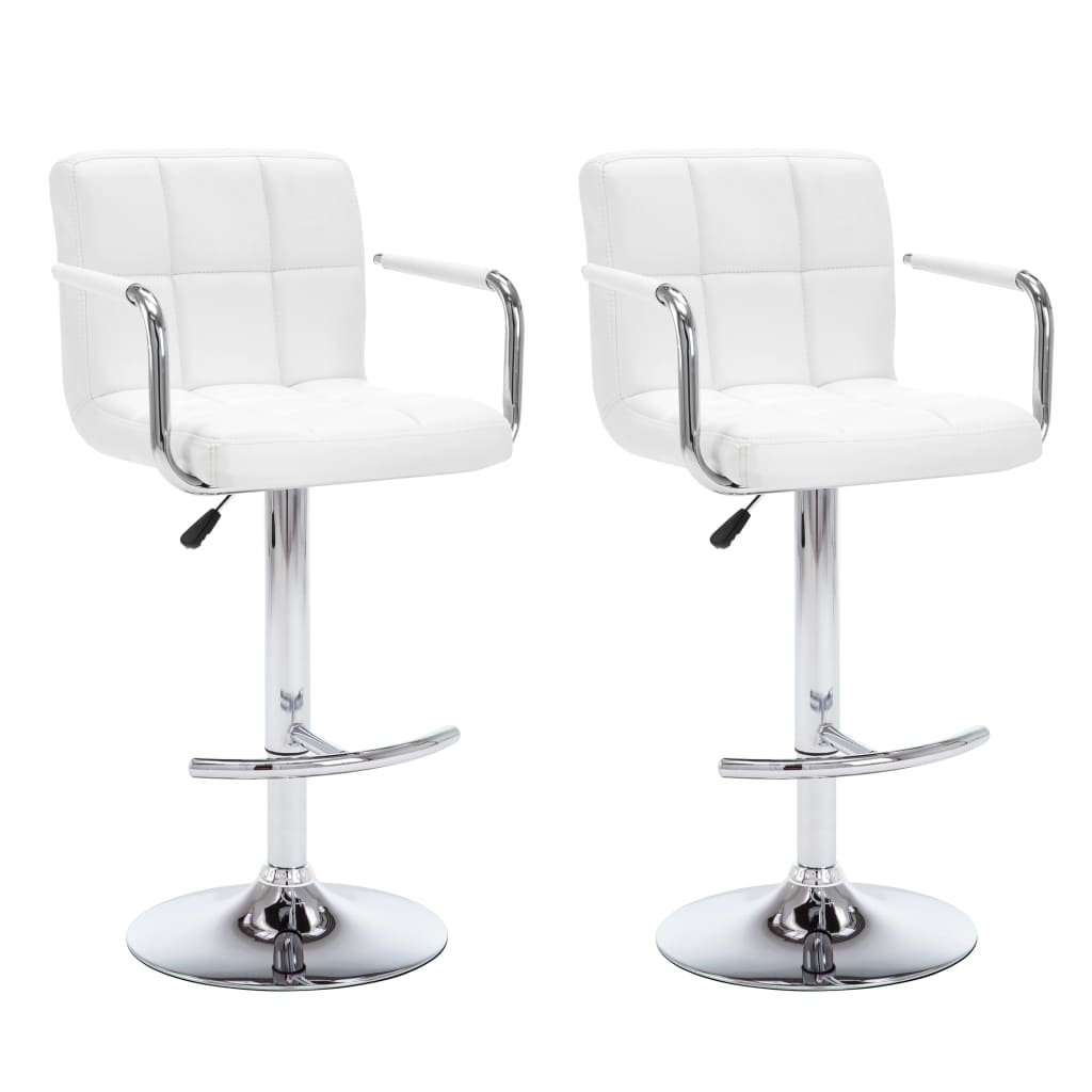vidaXL Barstoelen 2 st artiste blanc