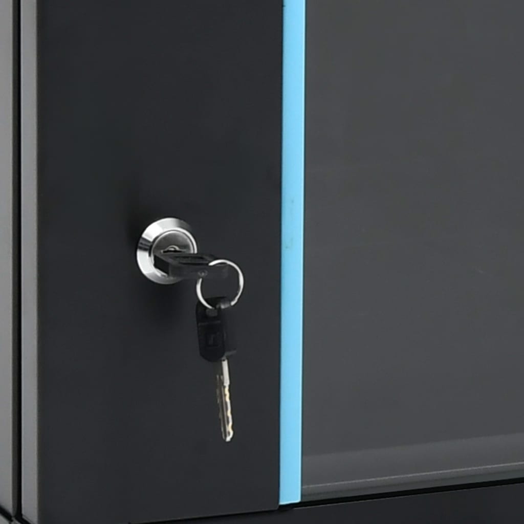 vidaXL Netwerkkast voor aan de muur 4U 19" IP20 600x450x285 mm