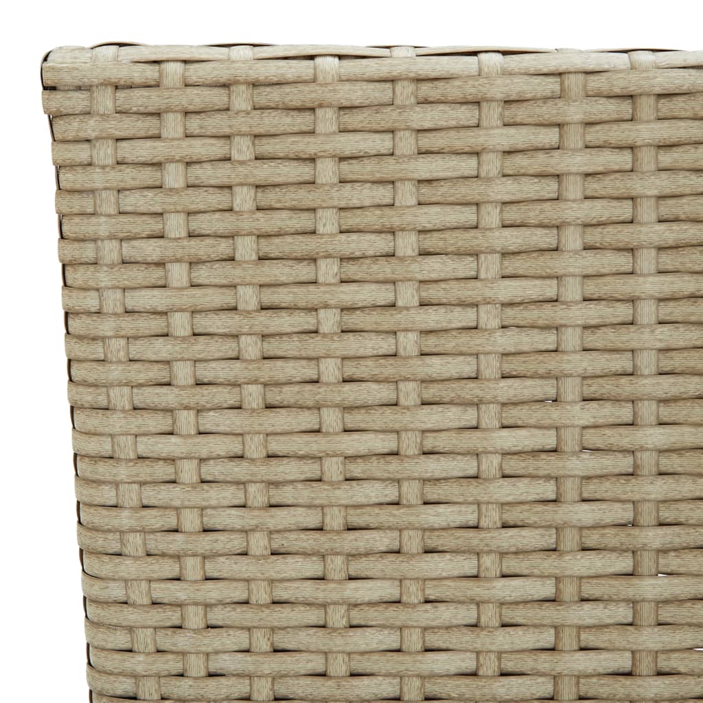 vidaXL Tuinstoelen 2 st poly rattan beige