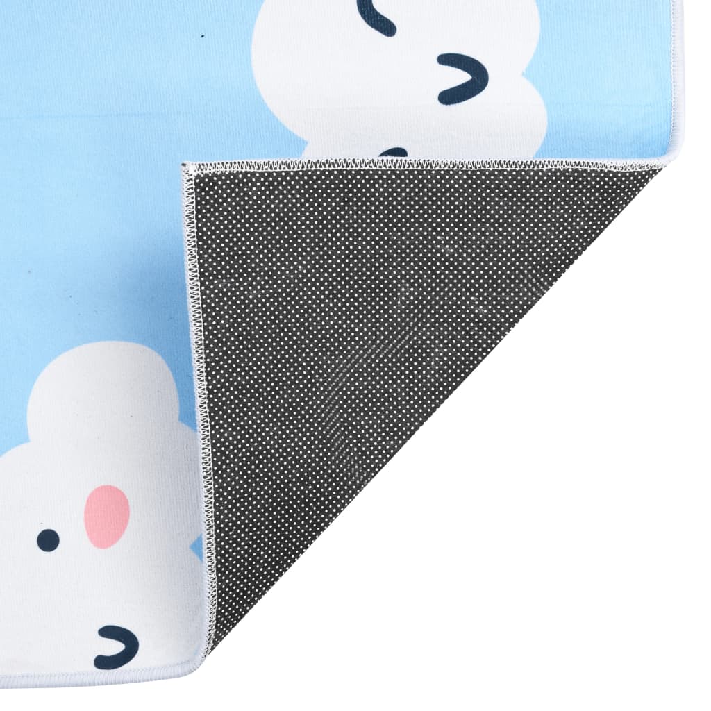 vidaXL Taille personnalisée avec impression 160x230 cm tissu blanc