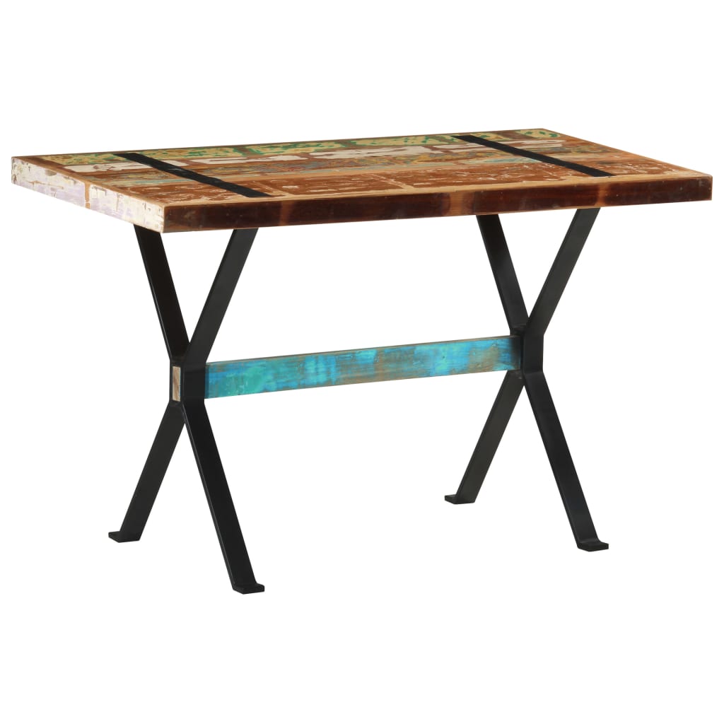 vidaXL Eettafel 120x60x76 cm bois massif recyclé