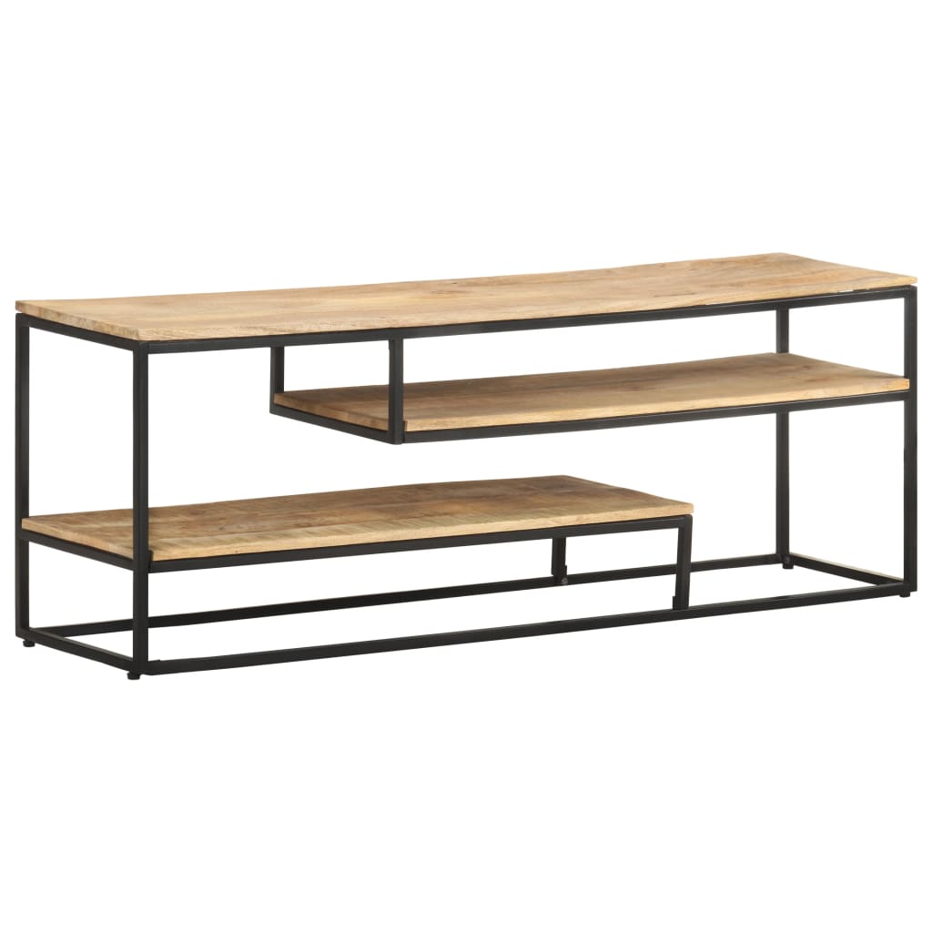 vidaXL Tv-meubel 130x30x45 cm ruw mangohout