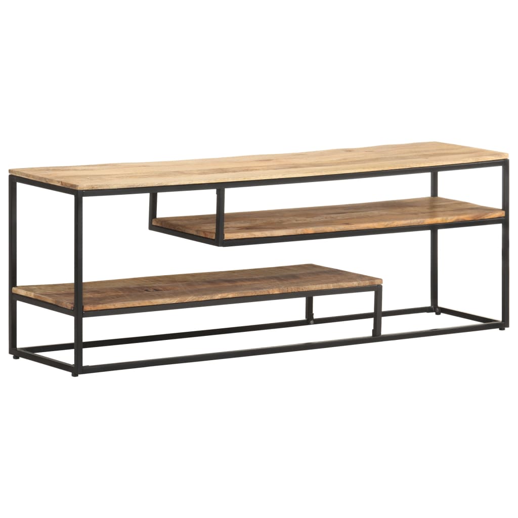 vidaXL Tv-meubel 130x30x45 cm ruw mangohout
