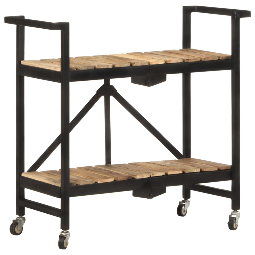 vidaXL Keukentrolley 87x36x81 cm massief mangohout
