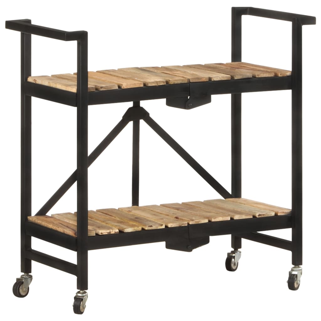 vidaXL Keukentrolley 87x36x81 cm massief mangohout