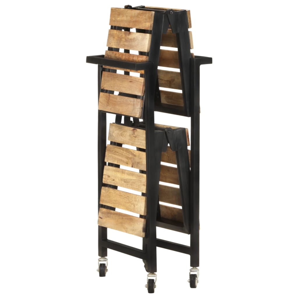 vidaXL Keukentrolley 87x36x81 cm massief mangohout