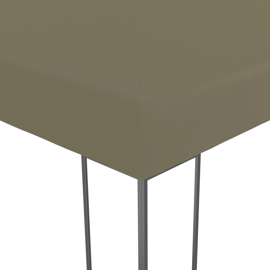 vidaXL Tuinpaviljoen 180 g/m² 3x3 m taupe
