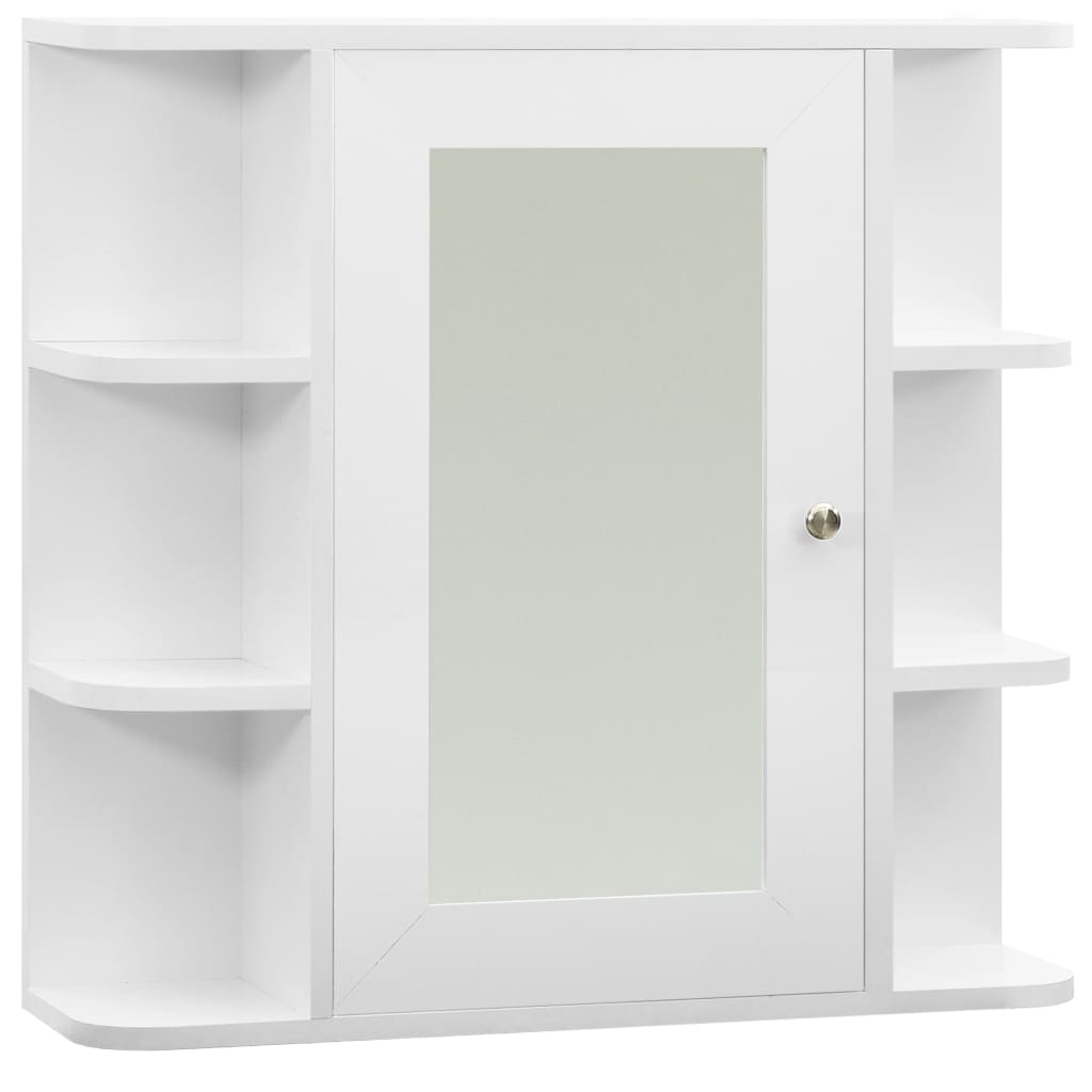 vidaXL Badkamerspiegelkast 66x17x63 cm MDF wit