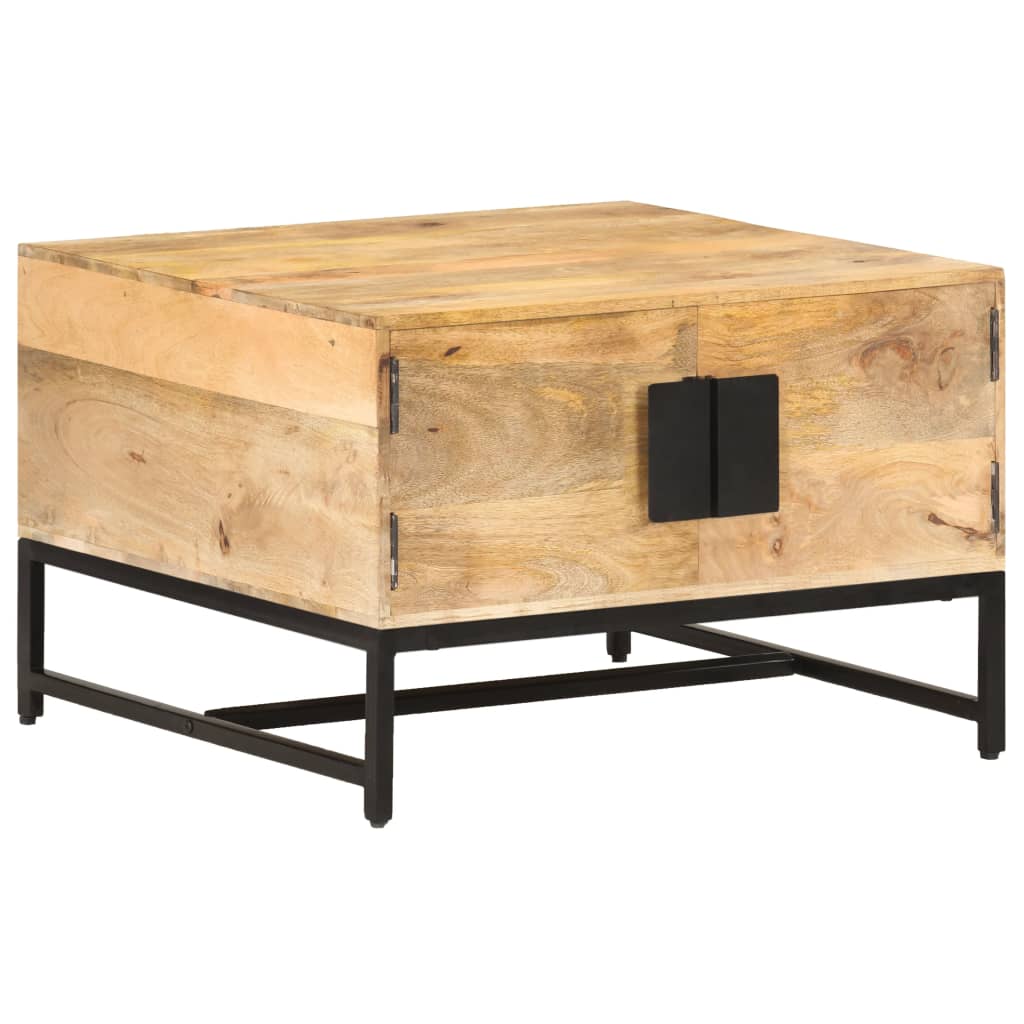 vidaXL Salontafel 67x67x45 cm massief mangohout