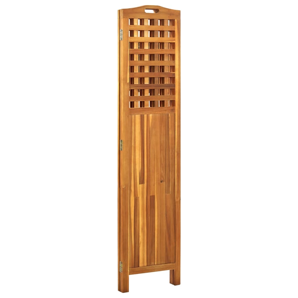 vidaXL Kamerscherm met 3 panelen 121x2x170 cm massief acaciahout