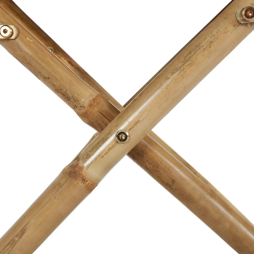 vidaXL Régisseursstoelen 2 st inklapbaar donkergrijs bambou et stof