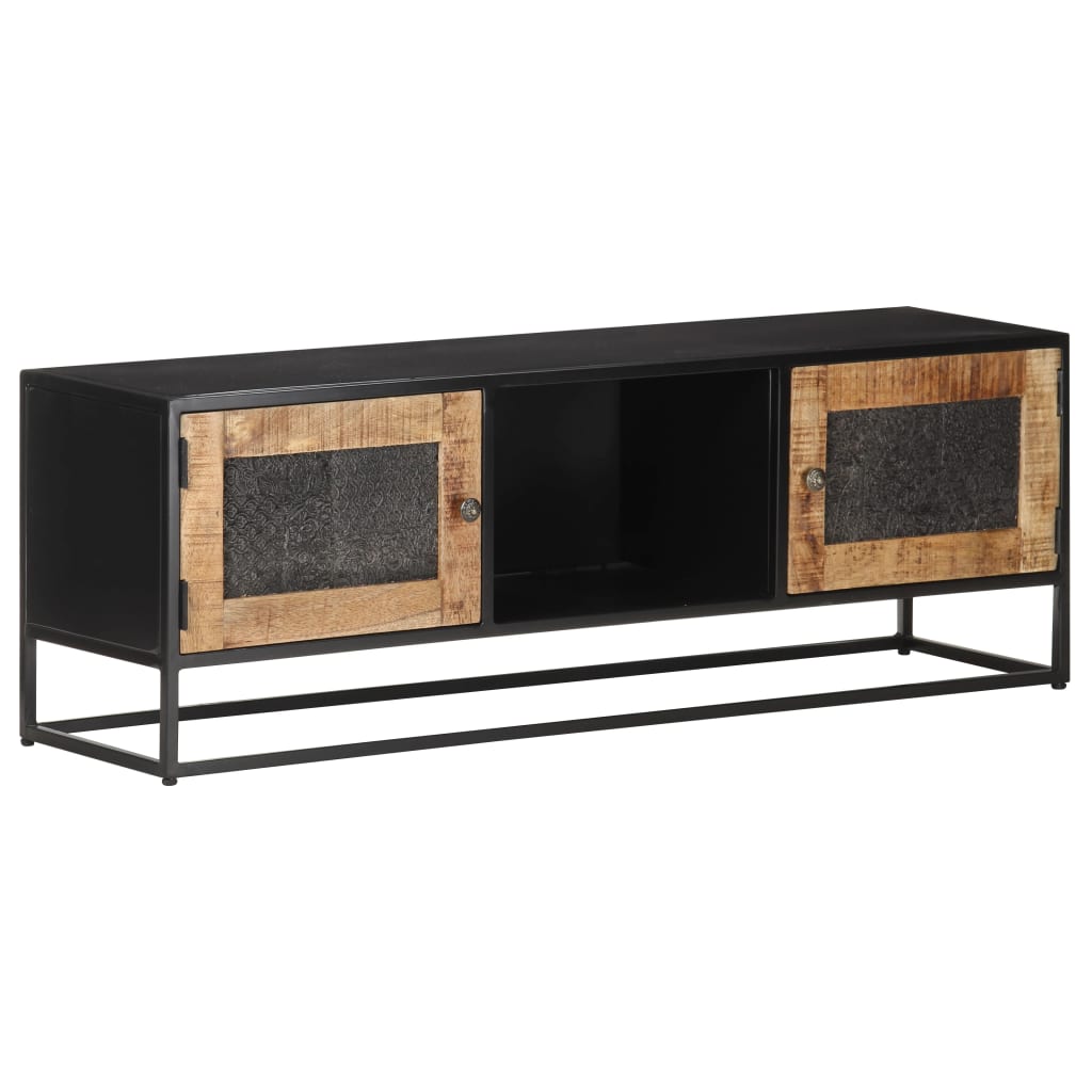 vidaXL Tv-meubel 120x30x40 cm ruw mangohout