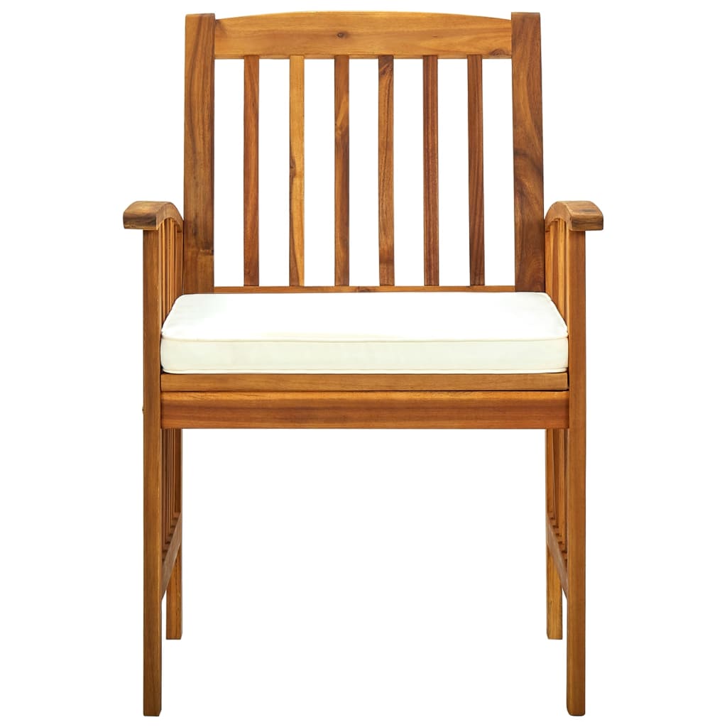 vidaXL Meubles de jardin 4 pièces avec coussins, bois d'acacia massif