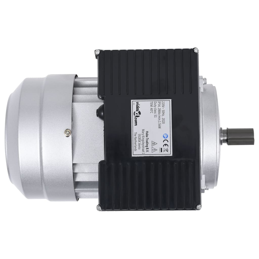 vidaXL Electric motor 1 phase 1.5 kW/2 hp 2-pole 2800 rpm aluminum