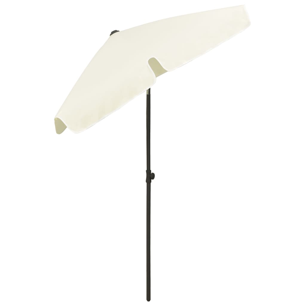 vidaXL Strandparasol 180x120 cm zandgeel