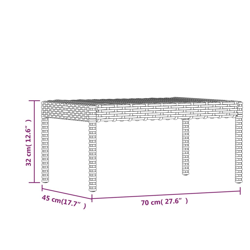 vidaXL Ensemble de salon 6 personnes avec des chaises en poly rotin confortables