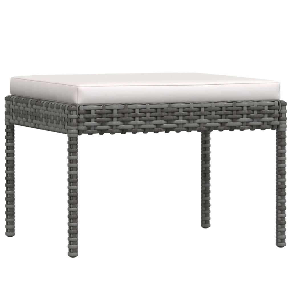 vidaXL Ensemble de salon 6 personnes avec des chaises en poly rotin confortables