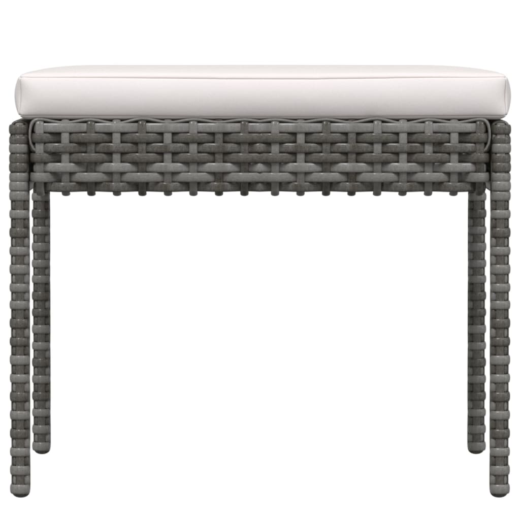 vidaXL Ensemble de salon 6 personnes avec des chaises en poly rotin confortables