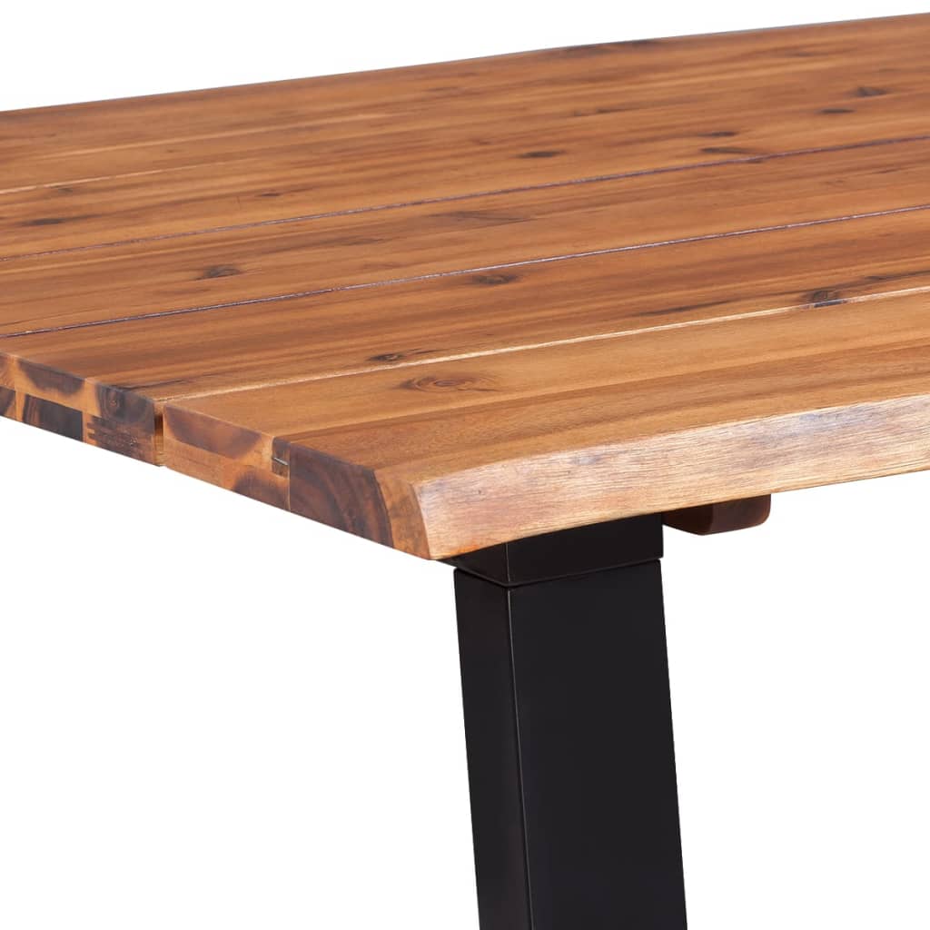 vidaXL Eettafel 170x90x75 cm acacia massif