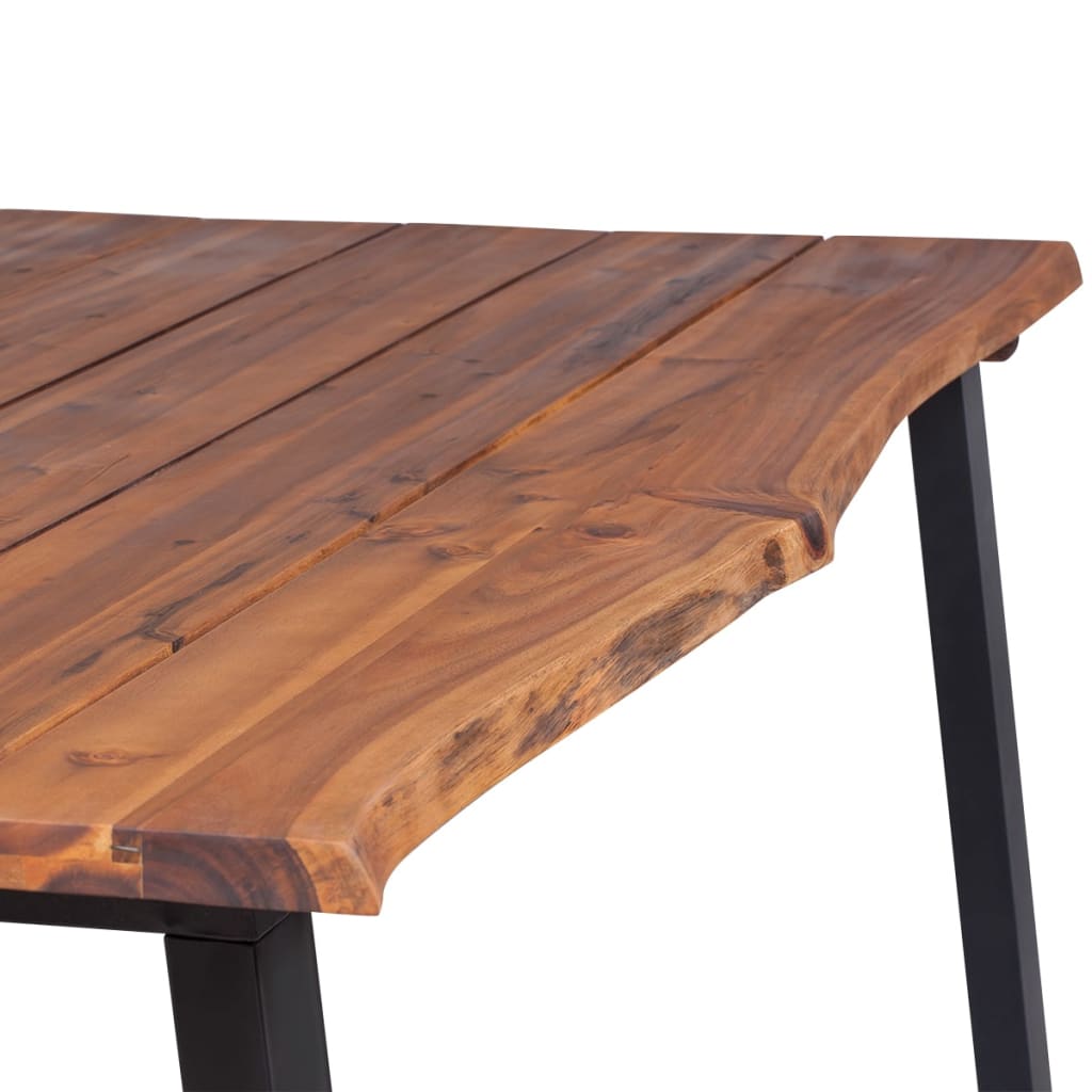 vidaXL Eettafel 170x90x75 cm acacia massif