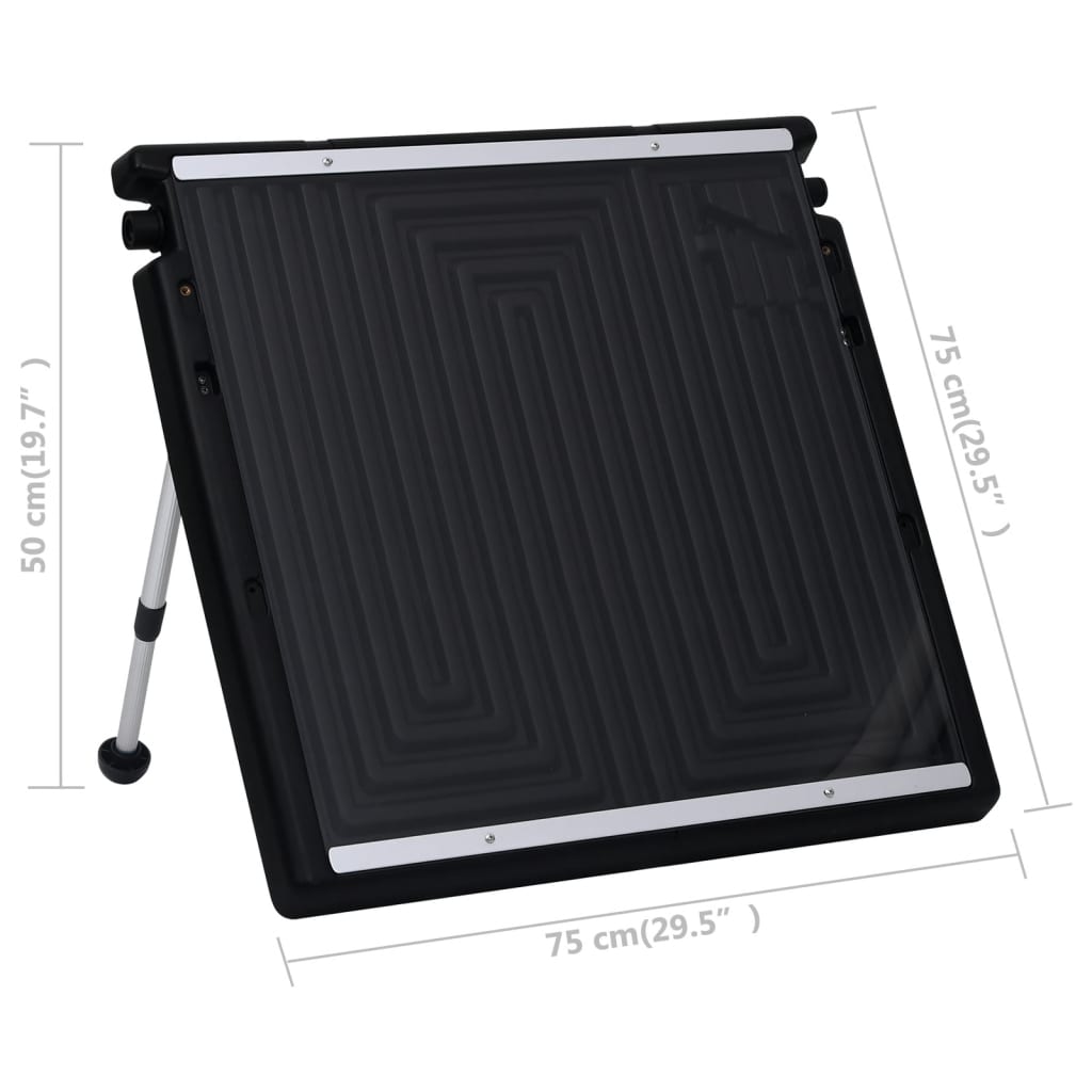 vidaXL Zonneverwarmingspaneel zwembad 75x75 cm
