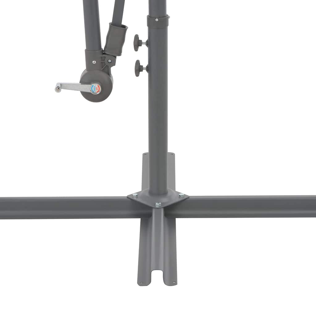vidaXL Zweefparasol met aluminium paal 300 cm bordeauxrood