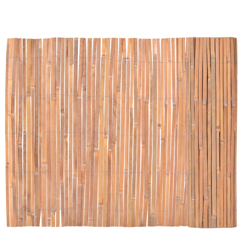 vidaXL Fences 2 pcs 100x400 cm bamboo