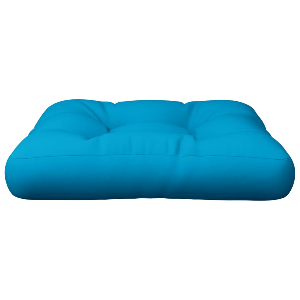 vidaXL Pallet Cushion 50x50x12 cm Fabric Blue
