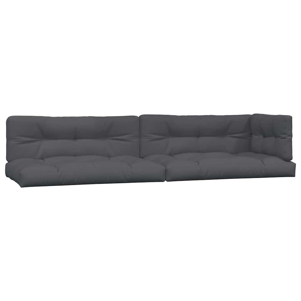vidaXL Pallet Cushions 5 pcs fabric anthracite
