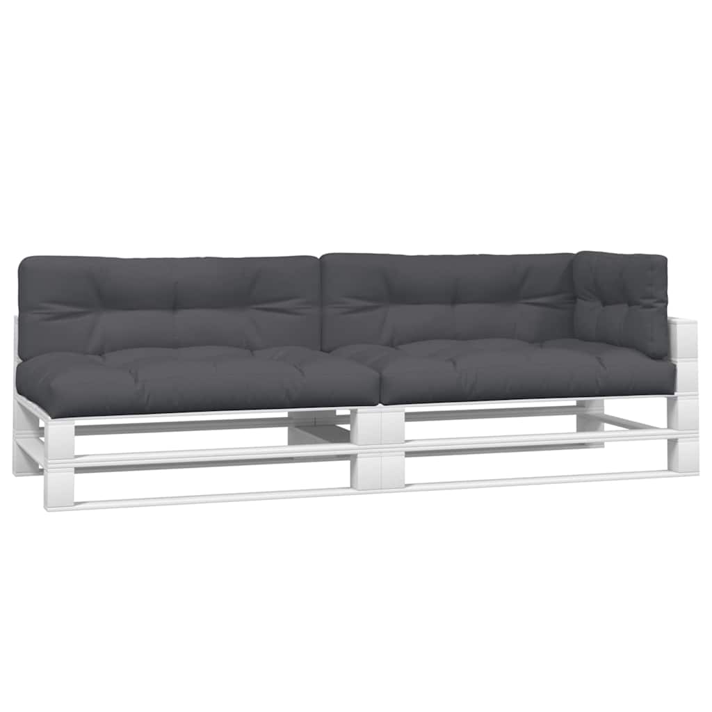 vidaXL Pallet Cushions 5 pcs fabric anthracite