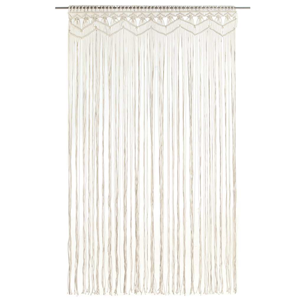 vidaXL Macrame Curtain 140x240 cm Cotton