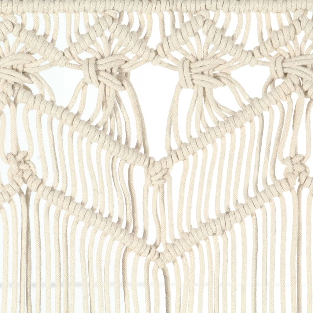 vidaXL Macrame Curtain 140x240 cm Cotton
