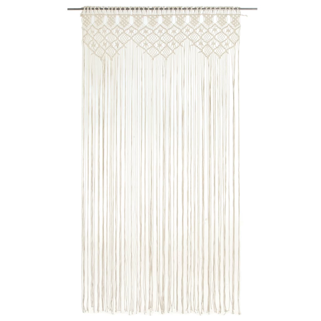 vidaXL Macrame Curtain 140x240 cm Cotton