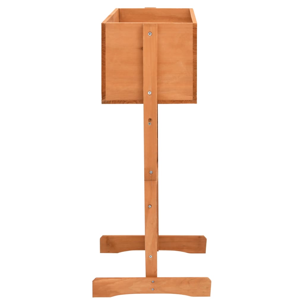 vidaXL Latwerkplantenbak 45x30x74 cm massief vurenhout oranje